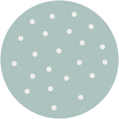 Dywan FD Lush Grochy Miętowy Koło-