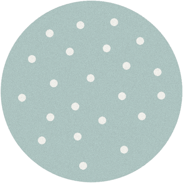 Dywan FD Lush Grochy Miętowy Koło-